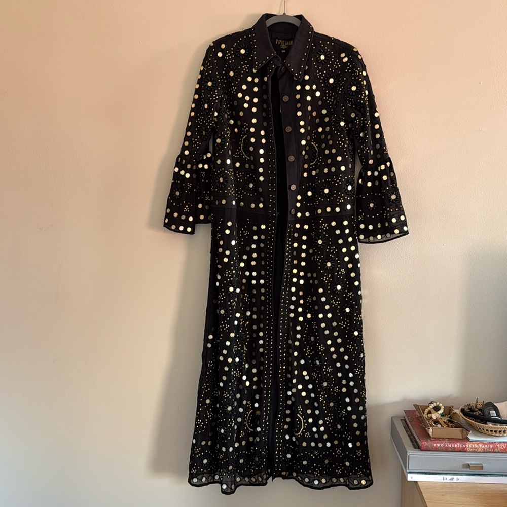 Vipul Shah Gorgeous Long Jacket with beaded detail